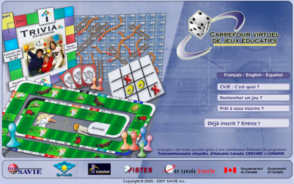 Carrefour virtuel de jeux éducatifs