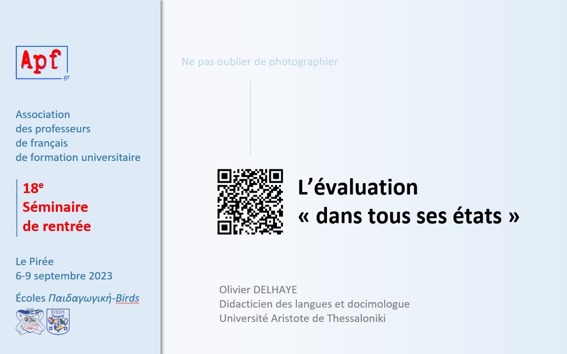 L'évaluation « dans tous ses états »
